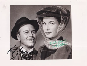 O.W. Fischer + Elisabeth Müller - Pressefoto - 2 x  original signiert - Bild 1 von 2