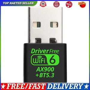 Adaptateur WiFi USB compatible Bluetooth 2 en 1 dongle 900 Mbps pour PC/ordinateur portable/ordinateur de bureau - Photo 1/12