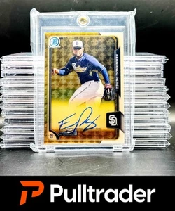 2015 Bowman Chrome 1/1 Superfractor Fernando Perez Auto Padres Rays - Picture 1 of 2