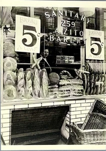 Bread Store NYC 1937  Art Print Card Photo By Berenice Abbott 4.25”x6” Fotofolio - Picture 1 of 5