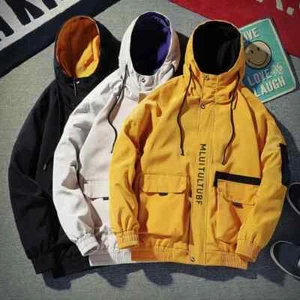 Men Waterproof Rain Jacket Hooded Coat Outwear Lightweight Windbreaker Hoodie US - Picture 1 of 9