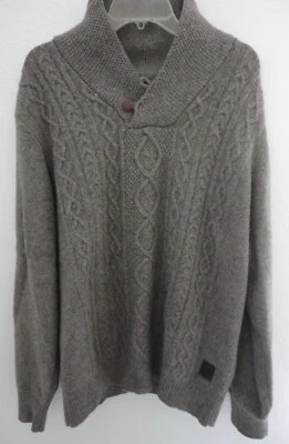 The Original Ben Sherman Men's Cable Knit 100% Wool Sweater XL - Image 1 of 2