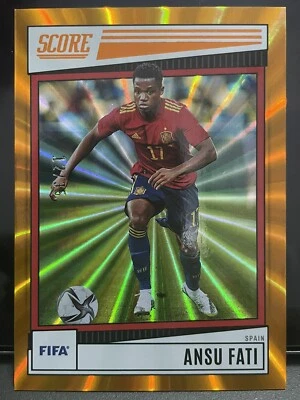 Ansu Fati Barcelona 2022/23 Panini Score FIFA Orange Laser LIMIT to 35 RARE - Image 1 of 2