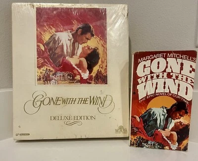 GONE WITH THE WIND deluxe edition sealed VHS 1992 & 1st Edition Paperback - Image 1 of 4