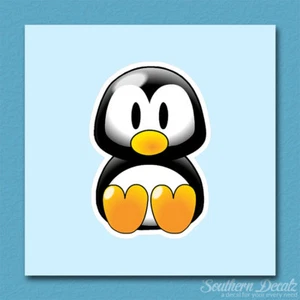 Simpatico Baby Penguin Emoji - Adesivo decalcomania vinile - c232 - 2,5" x 3,75" - Foto 1 di 1