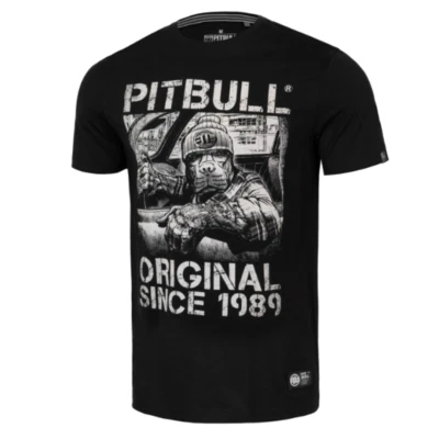 Pitbull Uomo T-Shirt Drive Regular Fit In Nero 100% BW - Immagine 1 di 4