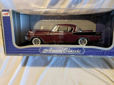 Anson Classic 1:18 diecast, 1957 Studebaker Golden Hawk, New - Image 1 of 3