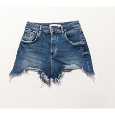 ZARA TRAFALUC Recycled Denim Jean Shorts Size 2