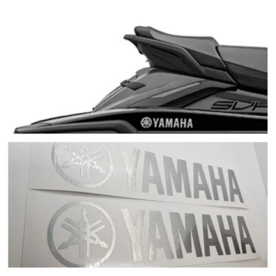 2 ГРАФИЧЕСКИЕ НАКЛЕЙКИ YAMAHA FENDER Waverunner VX 1100 DELUXE CRUISER матовое серебро - Изображение 1 из 4
