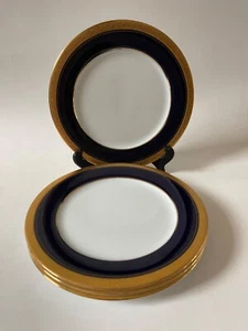 Noritake Crestwood 4171 Cobalt Gold Salad Plate Set Of 4 - Picture 1 of 4
