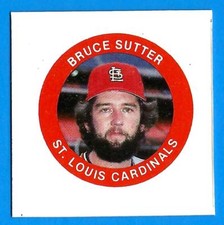 1984 Fun Foods Proof BRUCE SUTTER  (ex-mt) St. Louis Cardinals