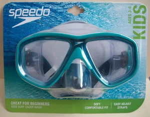 Pack of 4 - SPEEDO Surf Gazer Mask - Swim Goggles - KIDS w/Nose Cover New Sealed - Picture 1 of 5
