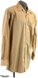 Camicia Jos A Bank Traveler Collection manica lunga a righe con bottoni giallo 17 37 - Foto 1 di 4