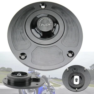 Motorcycle Keyless Fuel Gas Tank Cap For Yamaha YZF R1 R3 R6 R6S R15 R25 R125 FZ - Picture 1 of 12