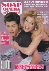 Soap Opera Digest July 14, 1987 BILLY WARLOCK-BENJAMIN HENDRICKSON-MICHAEL WEISS - Foto 1 di 1