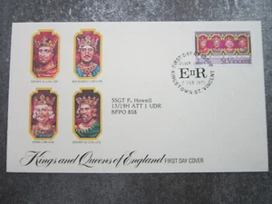 Kings And Queens Of England Silver Jubilee St. Vincent 1c First Day Cover FDC - Picture 1 of 3
