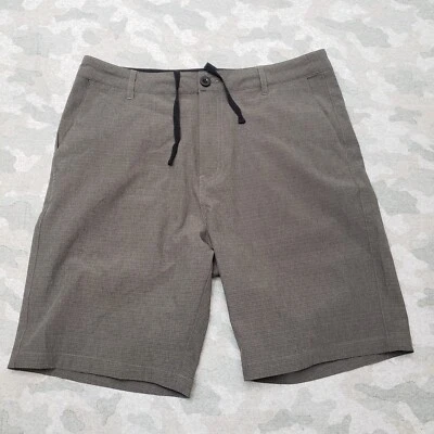 Pantalones Cortos Estoicos Para Hombre 32 Gris Cordón Bolsillos con Botones Foto 1 de 4