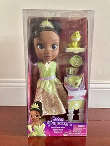NIB Disney Princess Doll Tea Time with Tiana and Naveen w Tea Set & Outfit - Picture 1 of 5