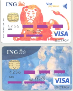 Romania bank cards , Visa Electron ( Expired ) - Picture 1 of 2