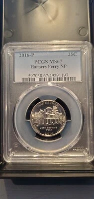 Superb! 2016-P PCGS MS67 Harpers Ferry National Park Quarter - Image 1 of 2