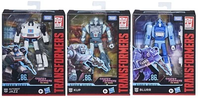 Transformers Studio Series 86 Jazz Kup Blurr G1 Movie Deluxe Class Lot Decals - Image 1 of 2