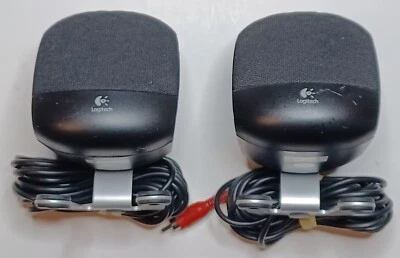 Logitech Z-640 Computersystem Satellit 2x Lautsprecher hinten links rechts rot/weiß - Bild 1 von 4