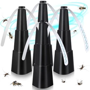 Fly Fans for Tables, Fly Fan Indoor Outdoor with Holographic Blades, Batterie... - Picture 1 of 8