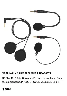 🔥 CHATTERBOX X2 SLIM UNIVERSAL SPEAKERS MIC & HEADSET CBX2SLIMUHS-P & X2 SLIM-P - Image 1 of 4