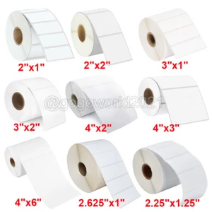 3"x2" 4"x6" 2"x1" Direct Thermal Labels for Zebra 2844 ZP450 ZP500 ZP505 Eltron - Picture 1 of 16