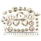 40pcs/set DollHouse 1:12 Scale Miniature Tableware Porcelain China Tea Cup Dish