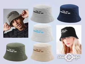 Sombrero de cubo bordado personalizado pescador texto personalizado verano personalizado - Imagen 1 de 20