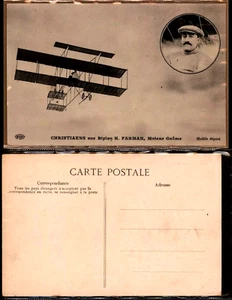 AVIACIÓN TEMPRANA - Christiaens Biplane Farman - Postal de colección - Imagen 1 de 1