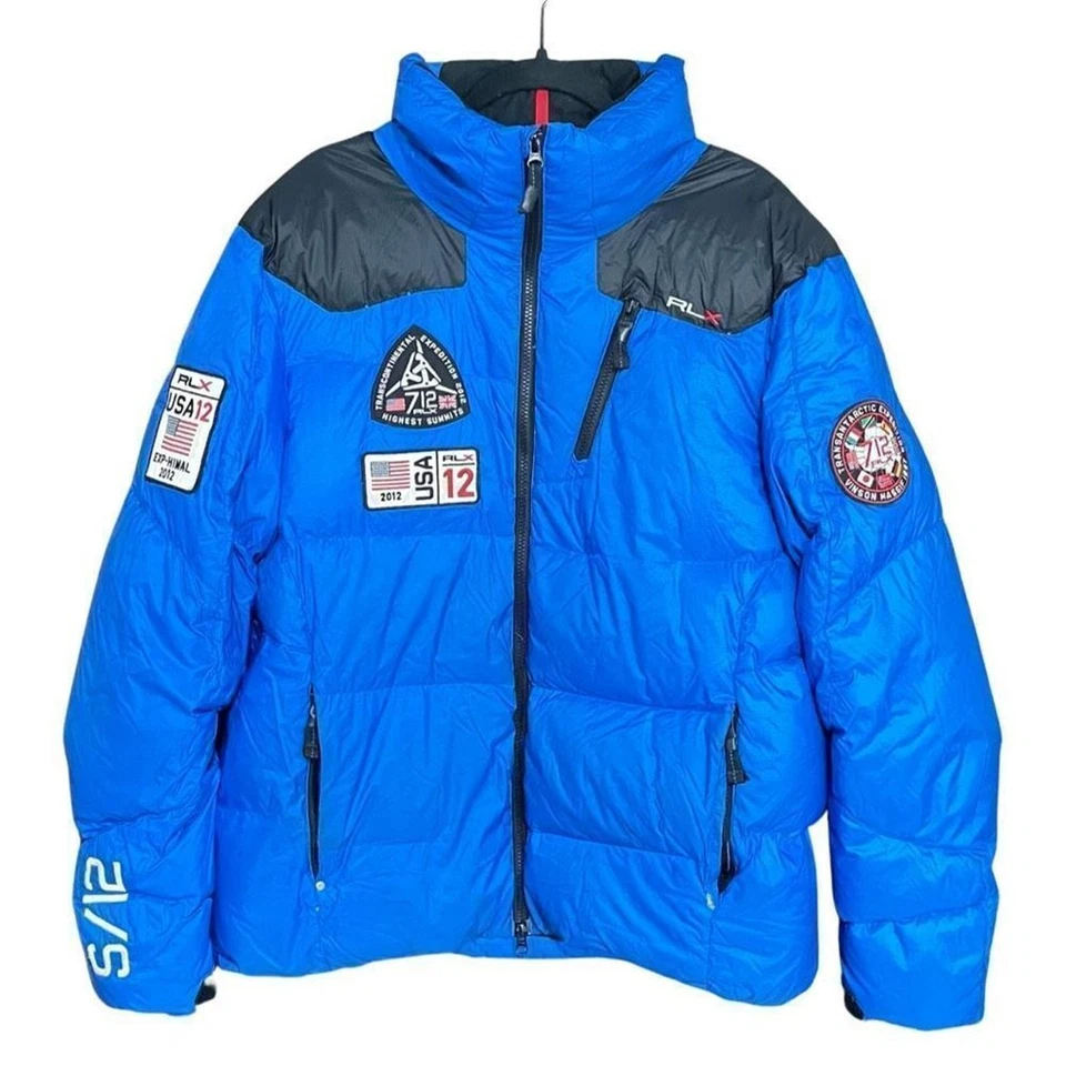 Chaqueta acolchada Ralph Lauren RLX Transantarctic Expedition azul para hombre grande Foto 1 de 4