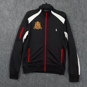 Polo Ralph Lauren Jacke Herren Medium Schwarz Track Full Zip Reitsport Wappen 3 - Bild 1 von 12