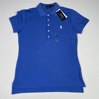 Polo Ralph Lauren Mujer MEDIANO Azul Polo Cuello Manga Corta Poni Logo Foto 1 de 4