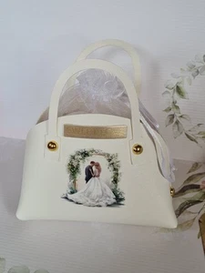 Klein Verpackung Gutschein Leder Geldgeschenk Handtasche Täschchen Hochzeit - Bild 1 von 1
