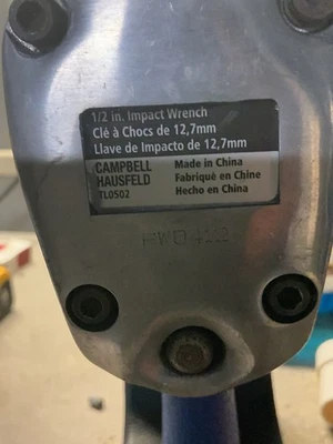 Juego de herramientas Campbell Hausfeld TL050299AV llave de impacto de 1/2 pulgada Grab-N-Go Foto 1 de 4