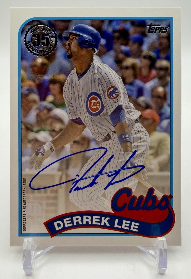 2024 Topps Update Series - 1989 Topps Autograph Derrek Lee #89BA2-DL - Image 1 of 1