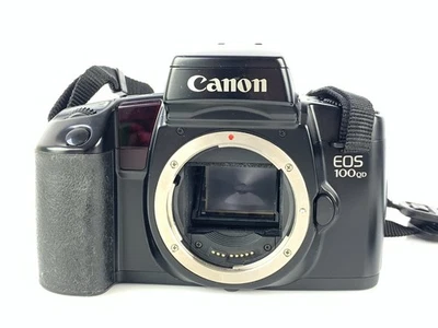 Canon EOS 100 QD Vintage 35mm SLR Film Camera + Case & New Battery Tested - Image 1 of 4
