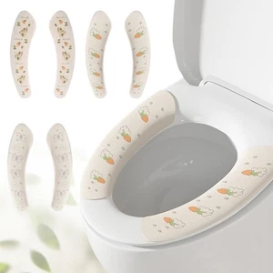 3-Pack Toilet Seat Cushion Covers - Soft and Comfortable, Washable and Reusab... - Picture 1 of 6
