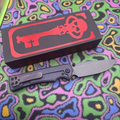 Замок рамы Chaves Liberation 229 зеленый Micarta BHQ /Whatnot эксклюзивный - Изображение 1 из 4