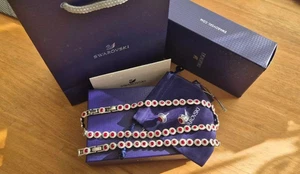 Swarovski Una Engel Set Rot Kristall Halskette Armband Ohrringe Verpackt Geschenk - Bild 1 von 7