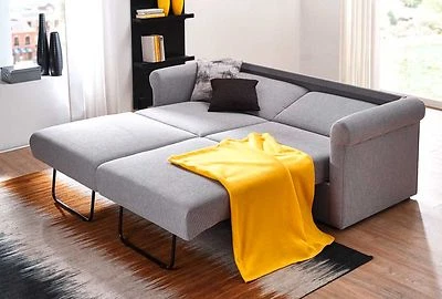 Posa Kathy Schlafcouch Federkern Sofa mit Bettfunktion Längsschläfer Schlafsofa - Bild 1 von 4