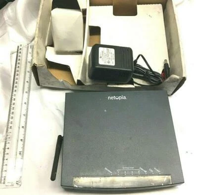 Netopia Wireless Router ADSL2/2 +4 Port Mngd Switch 3347-02-1006 New Free Shi... - Image 1 of 4