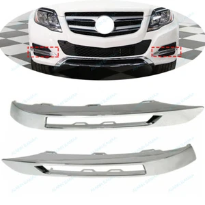 L&R Front Fog Light Cover Bezel Trim For Mercedes X204 GLK350 GLK250 2013-2015 - Picture 1 of 7