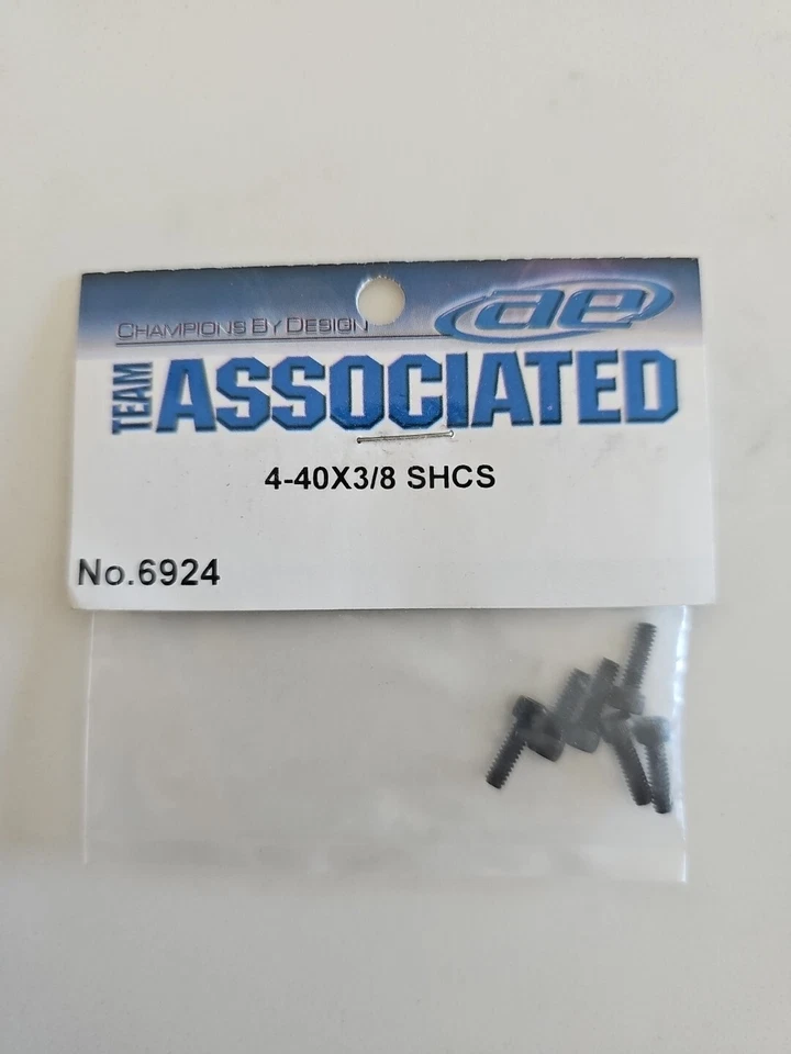 Team Associated Socket Head Machine Screws 4-40x3/8 Hex Head Rc Hardware 6924 - Image 1 of 1