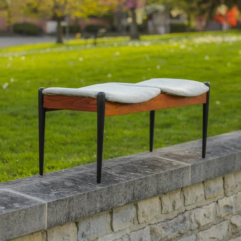 Arthur Umanoff Double Bench Seat Mid Century Modern Cover