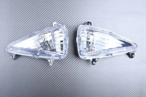 Pair Front Indicators LED Clear Front Honda CBF 600S CBF600S CBF-600S PC38 200... - Picture 1 of 3