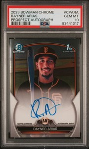 2023 Rayner Arias Bowman Chrome Auto PSA 10