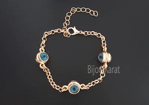 Nazar Armband Türkisches Magisches Auge Böser Blick Rosegold Evil Eye Rose Gold - Bild 1 von 1